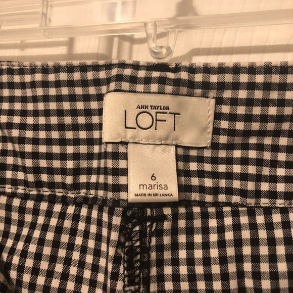 Loft Gingham Print Capri - Picture 5 of 5